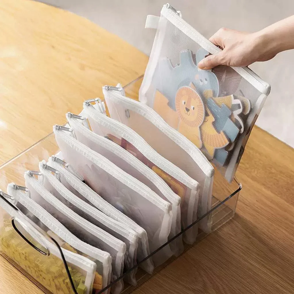 A4/A5/A6 Mesh Zipper Pouch Document Bag Waterproof Zip File 