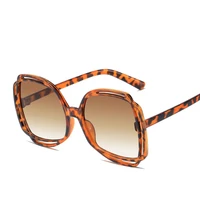 fashion frame oversized square sunglasses women vintage gradient glasses brand designer luxury female shades orange sunglass