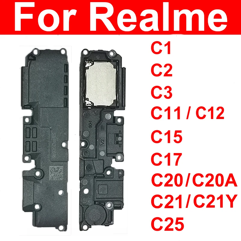 Громкий динамик, зуммер для Realme C1 C2 C3 C11 C12 C15 C17 C21 C21Y C20 C25 C25S, нижний зуммер, звуковой громкоговоритель, детали звонка