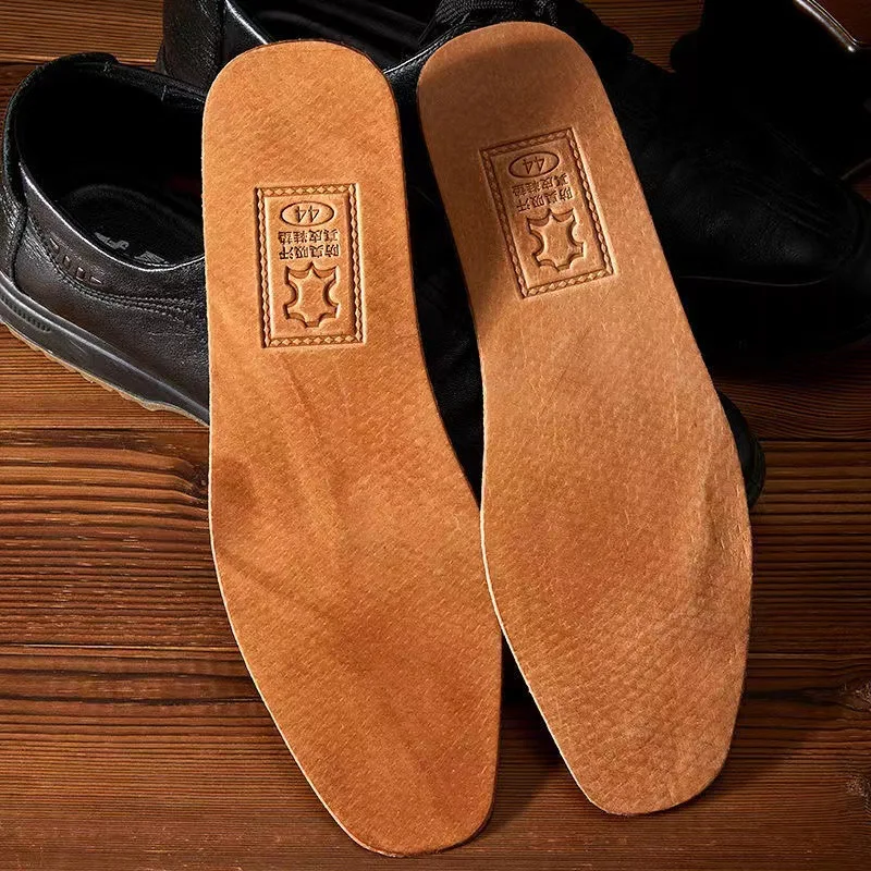Genuine leather insole for men comfortable sweat-absorbing breathable cowhide insole insole thickened cowhide insole women's