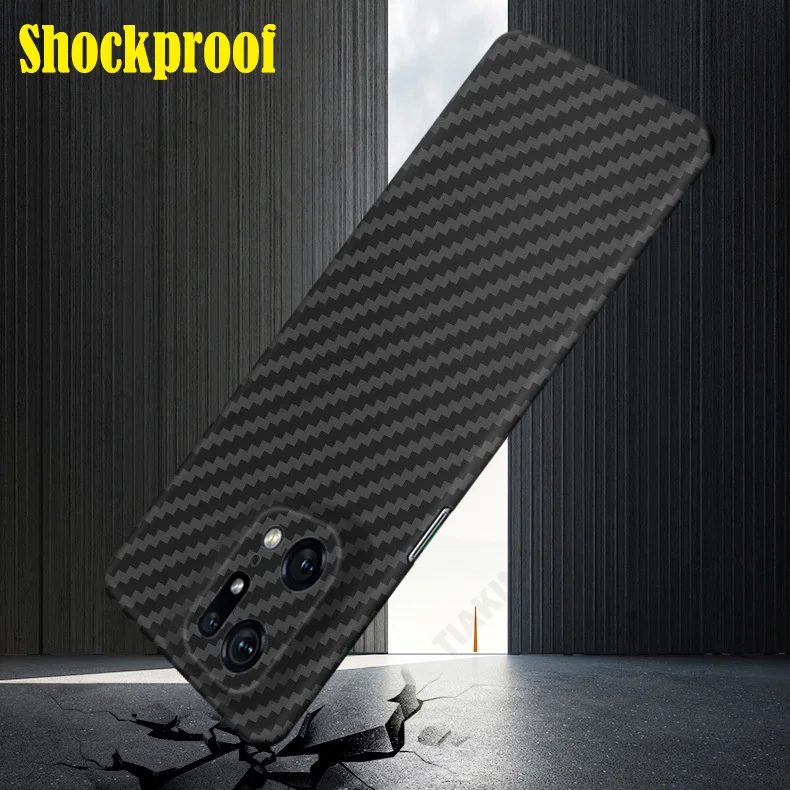 Precise Hole Capa for OPPO Find X5 Pro Aramid Case for OPPO Find X5 Pro Real Carbon Aramid Fiber Case Ultra Thin& Light Funda