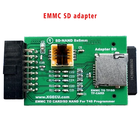 Адаптер XGECU EMMC SD может работать только с устройством XGecu T48, поддержкой чтения и записи SD / TF карт