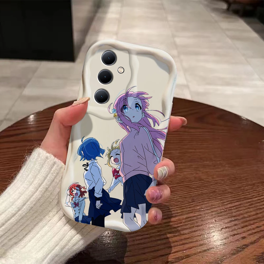 B-Bocchi the rock 3D волна чехол для Samsung A73 A72 A71 A55 A54 A53 A35 A34 A33 A25 A24 A23 A15 A14 A13 A05 A04 A03 4G