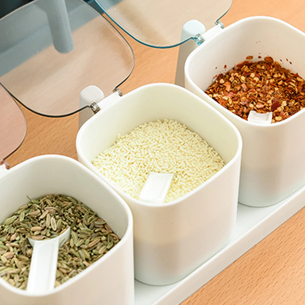 Пластмассовые для приправ набор хранения широкого применения из ПП защиты от