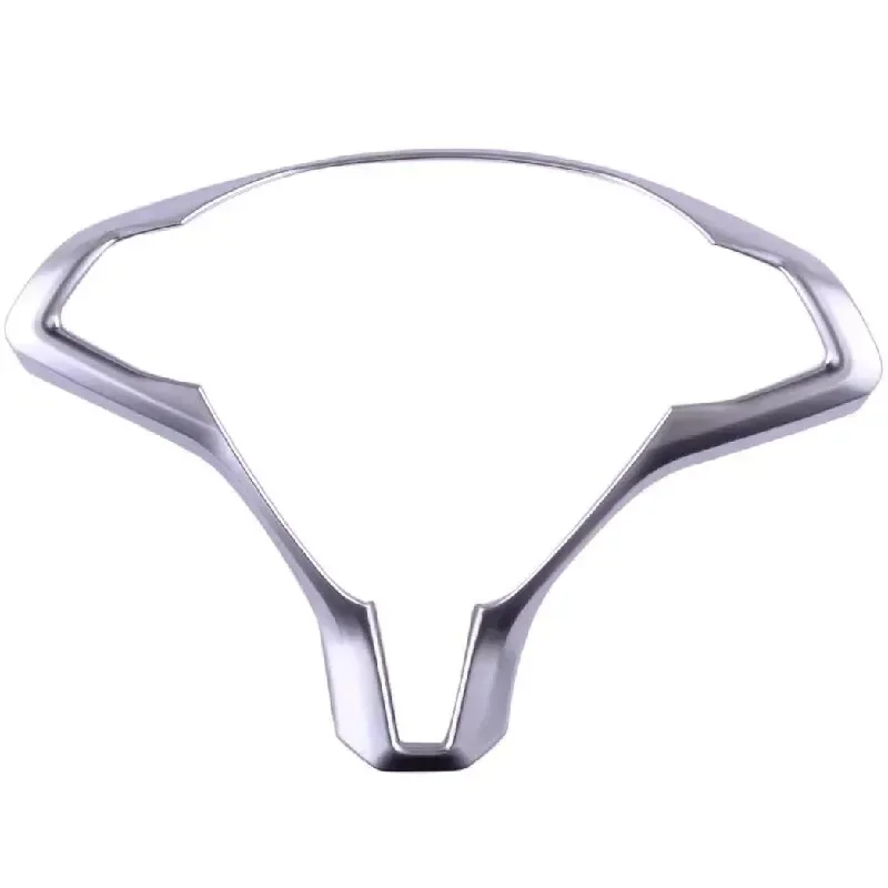 

Для Tesla Model X и Model S 2016-2021 ABS из углеродного волокна, внутренняя крышка панели рулевого колеса автомобиля, декоративная рамка, серебристый ABS