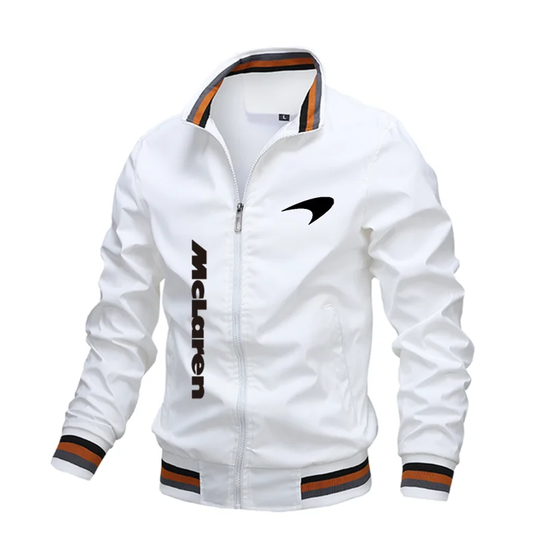 

2022 Men's Fashion MCLAREN Print Trench jacket Casual jacket Men's outdoor blazer Spring fall Army Cargo bomber Jacket Men's wea