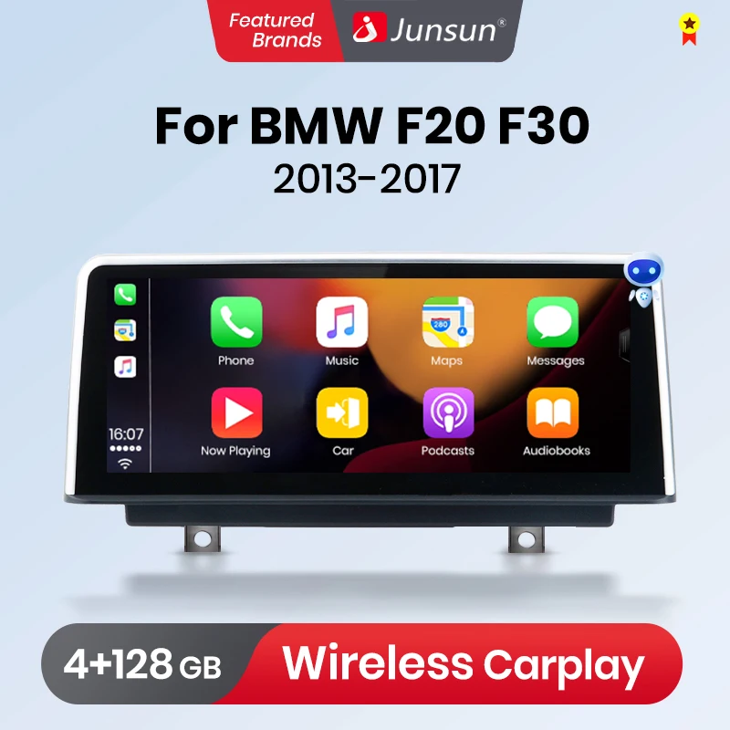 Автомагнитола Junsun мультимедийный плеер на Android с GPS для BMW Series 1 2 3 4 F20 F21 F22 F30 F31 F32 F33