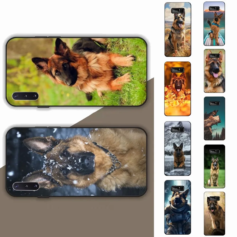 

German Shepherd Dog Funny Phone Case For Samsung Note 8 9 10 20 Pro Plus Lite M 10 11 20 30 21 31 51 A 21 22 42 02 03