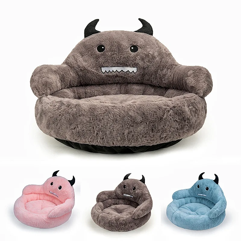 

2023 New Soft Pet Cats Bed Mat Winter Short Plush Cat House Dogs Sleep Pad Cats Cushion Buckskin Warm Basket For Small Dog Cat