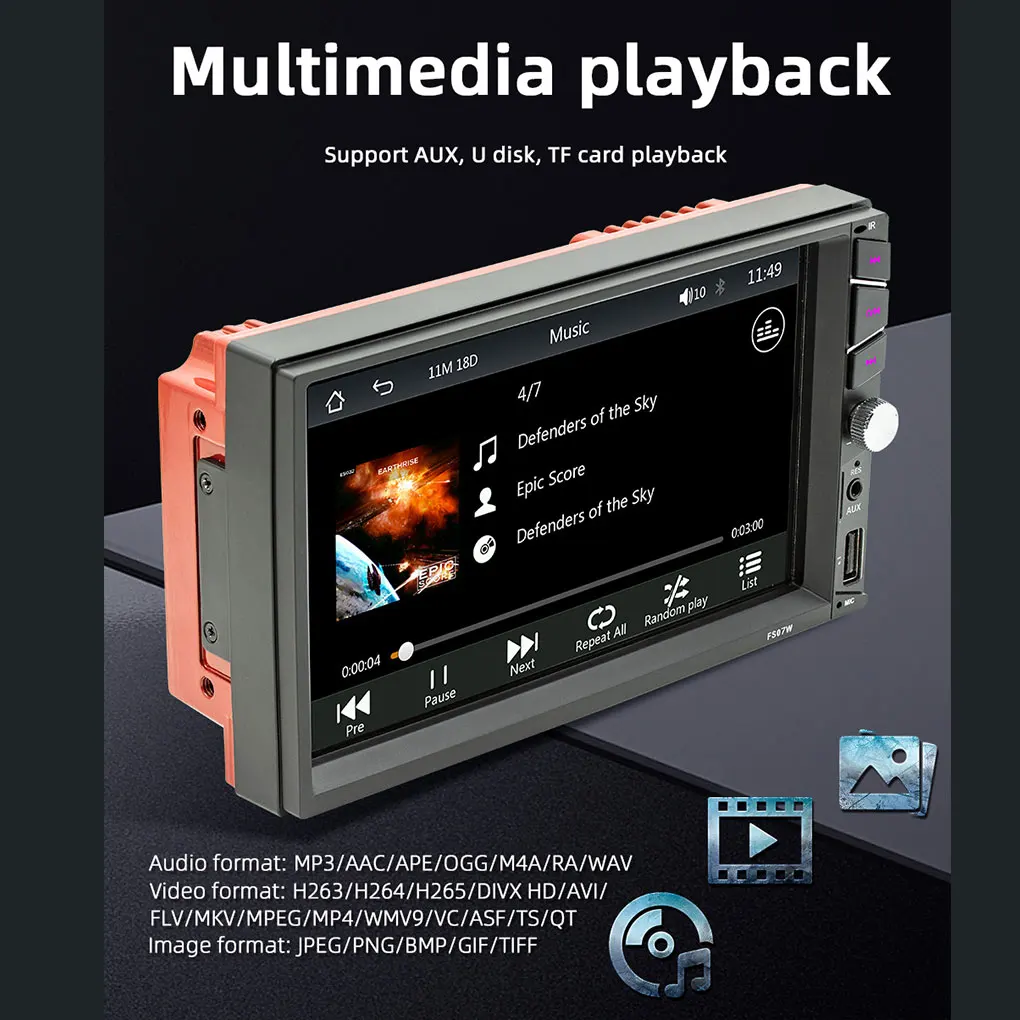 

Автомобильный радиоприемник высокой четкости, автомобильное зеркальное соединение, mp5-плеер, радиоаксессуары