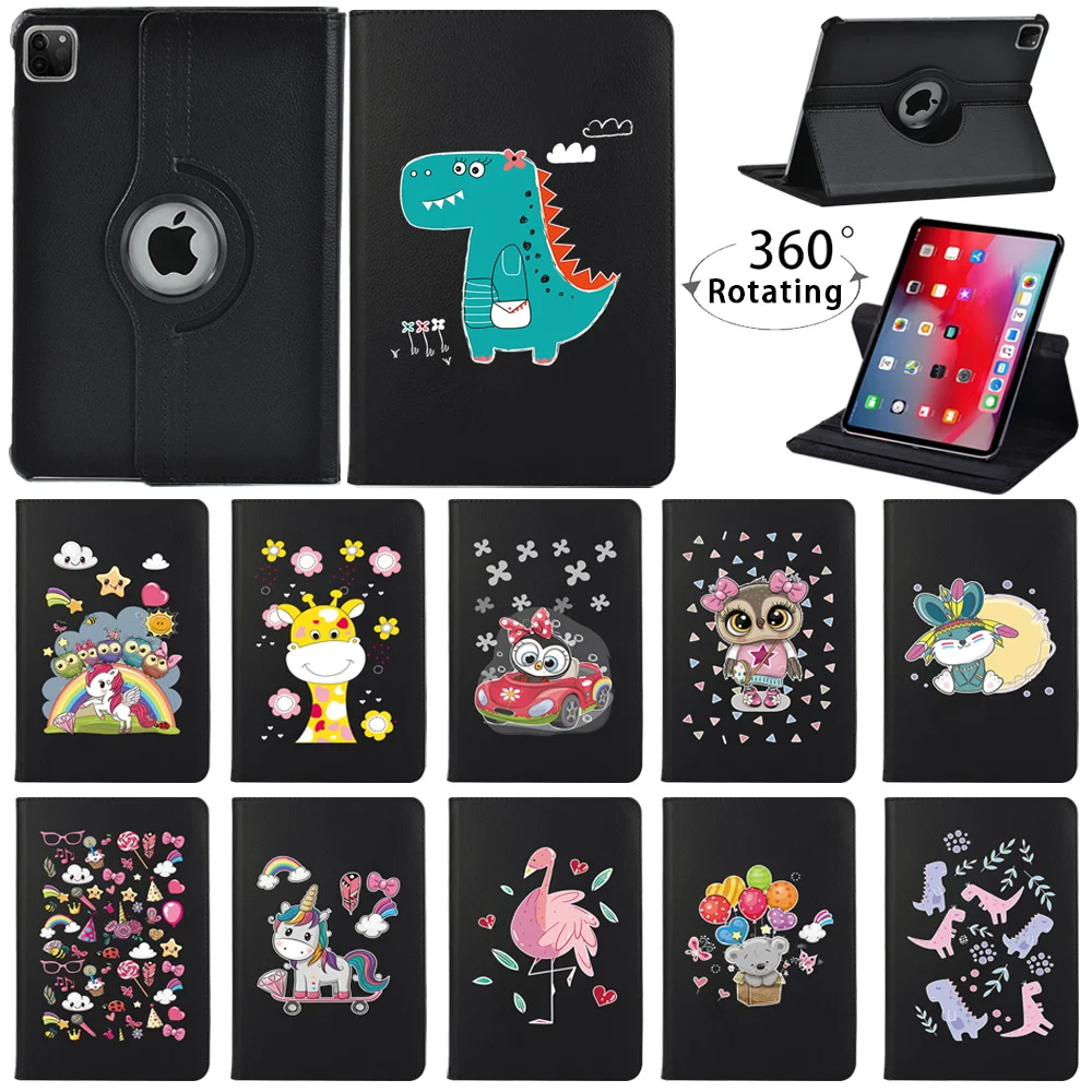

Smart 360 Degree Rotating Leather Case for Apple Ipad Air 1/2 9.7"/Air 3 10.5"/Air 4/ air 5 10.9" Tablet Protector Shell Pattern