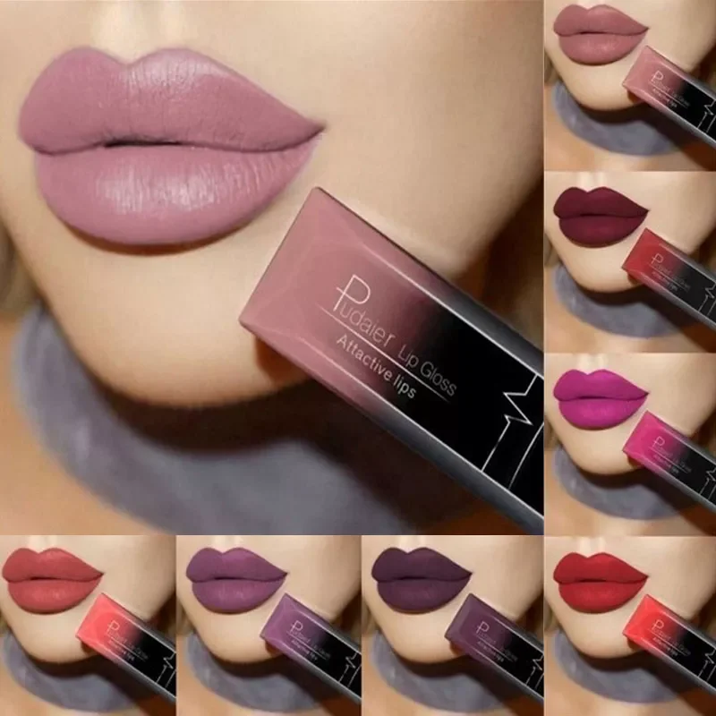 

21 Colors Matte Lip Gloss Waterproof Nude Matte Velvet Glossy Hot Sale Liquid Lipstick Sexy Red Lip Tint Lipgloss Makeup Gift