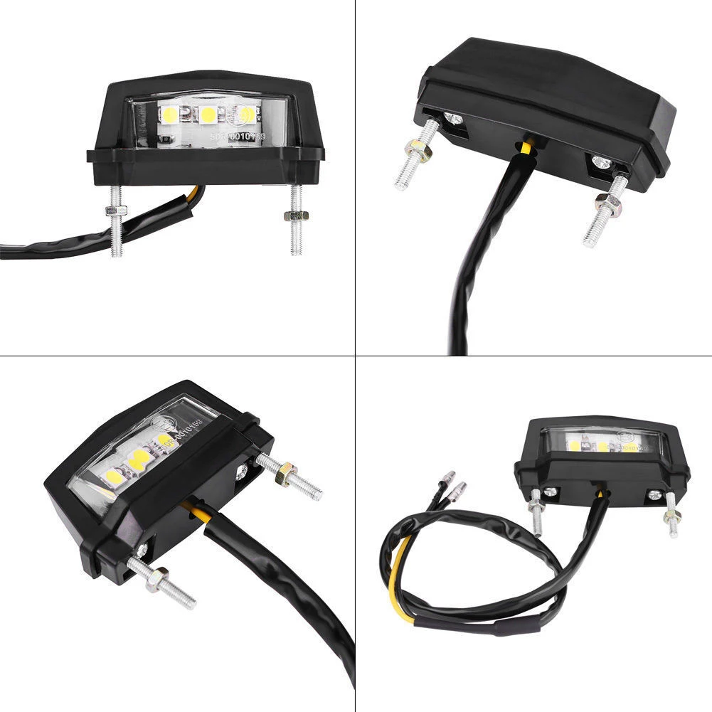 

Motorcycle License Plate Light Motorcycle 1 Piece 12 V 60 * 31mm Lighting Parts Motorbike Accessories Universal
