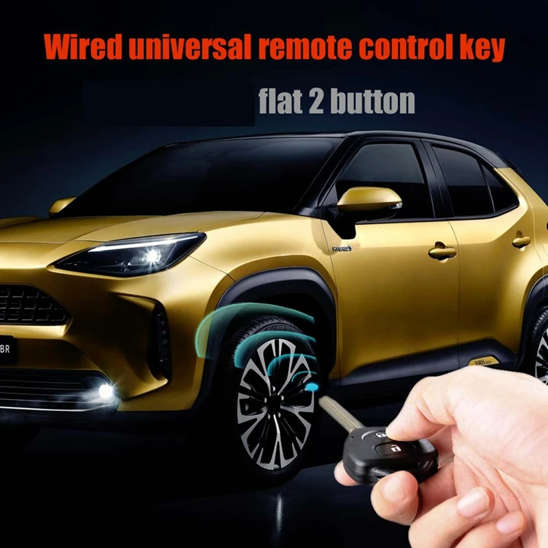 Xhorse XKTO05EN Универсальный провод дистанционный ключ флип 2 кнопки для Toyota стиль VVDI