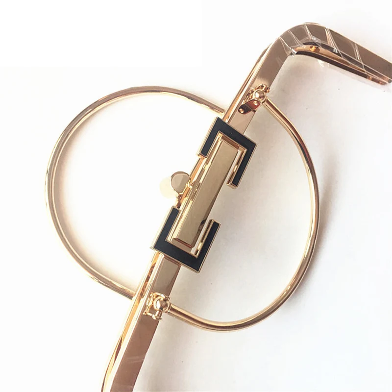 Free shipping 30cm Bag Accessories Handbag Frame Purse Metal Handle DIY Kiss Clasp Lock for Women Handle Bag Frame Hardware