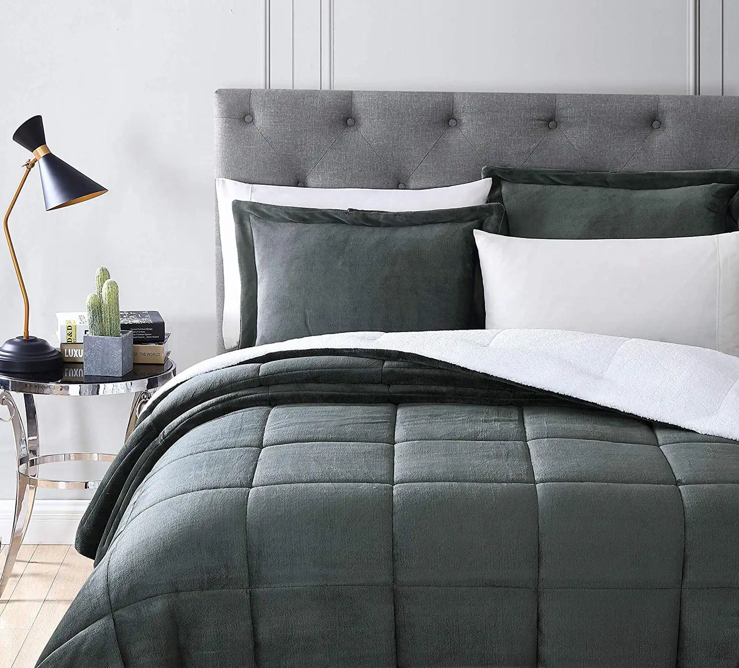 

Двухстороннее стеганое одеяло Micromink, клетчатое покрывало для кровати, однотонное одеяло