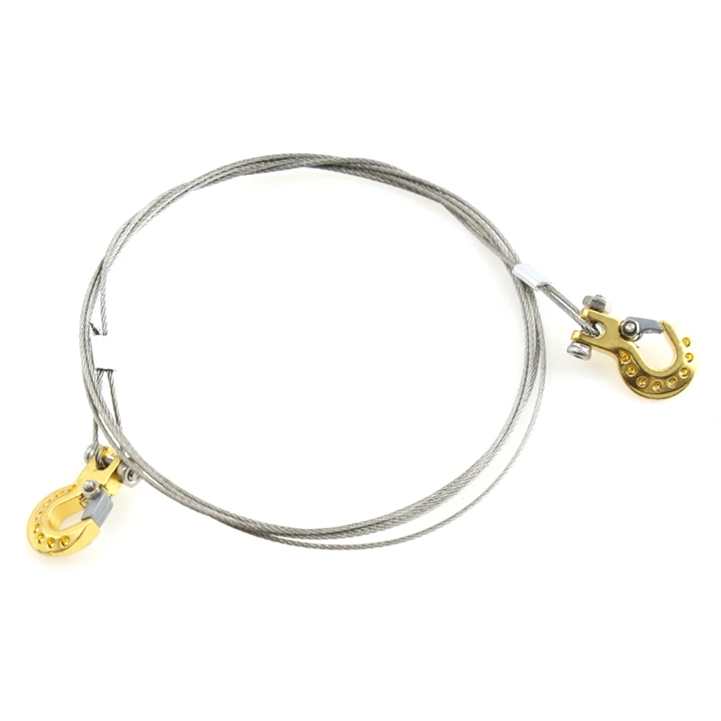 

Металлический буксировочный трос с крючком для прицепа для радиоуправляемого автомобиля TRX4 Axial SCX10 90046 CC01 D90 D110 Tamiya 1/10