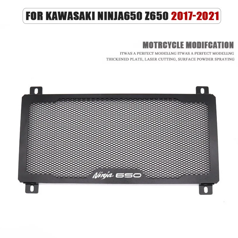 Cubierta protectora para radiador de motocicleta, cubierta protectora de rejilla de radiador para Kawasaki Ninja 650, Z650, NINJA 650, Z 650, 2017, 2018, 2019, 2020, 2021