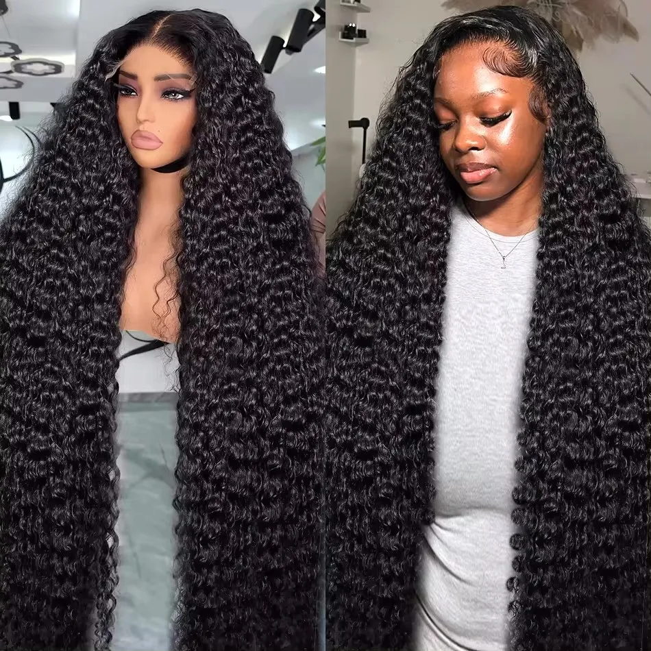 200 плотность бразильский 26 30 дюймов глубокая водная волна 13x4 прозрачные