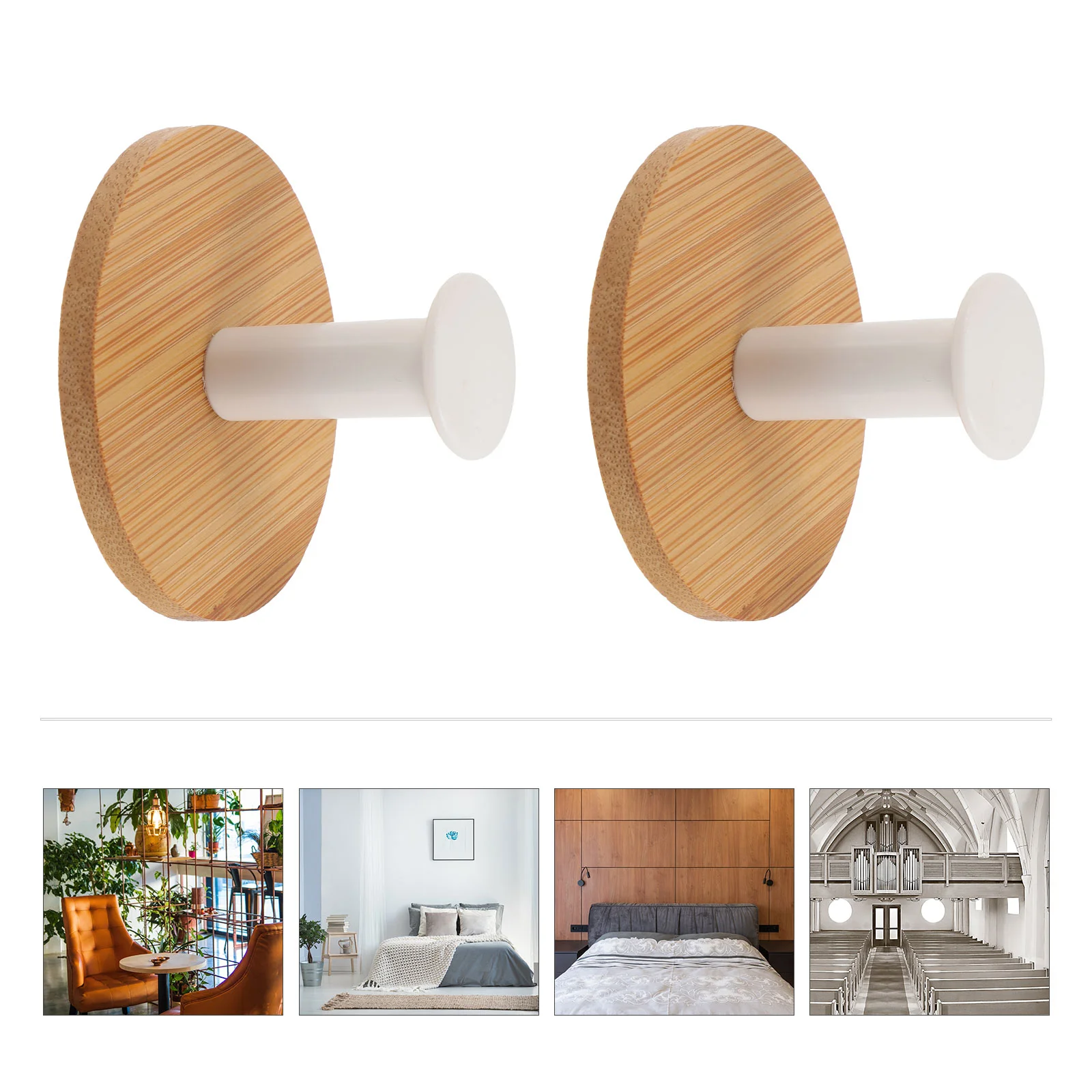 

4Pcs Adhesive Wall Hooks Hat Hangers for Kitchen Bathroom Door Closet Entryway Wardrobe