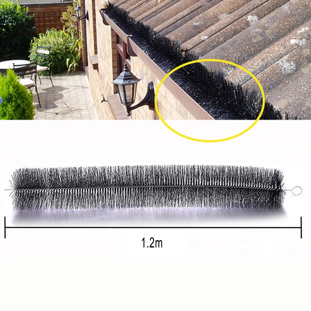 

Sink Pipes Gutter Brush Spare Parts Ø100mm 1.2 Meter 1pcs Leaf Protection PP Fiber Photovoltaic Protection Roof Roof Brush