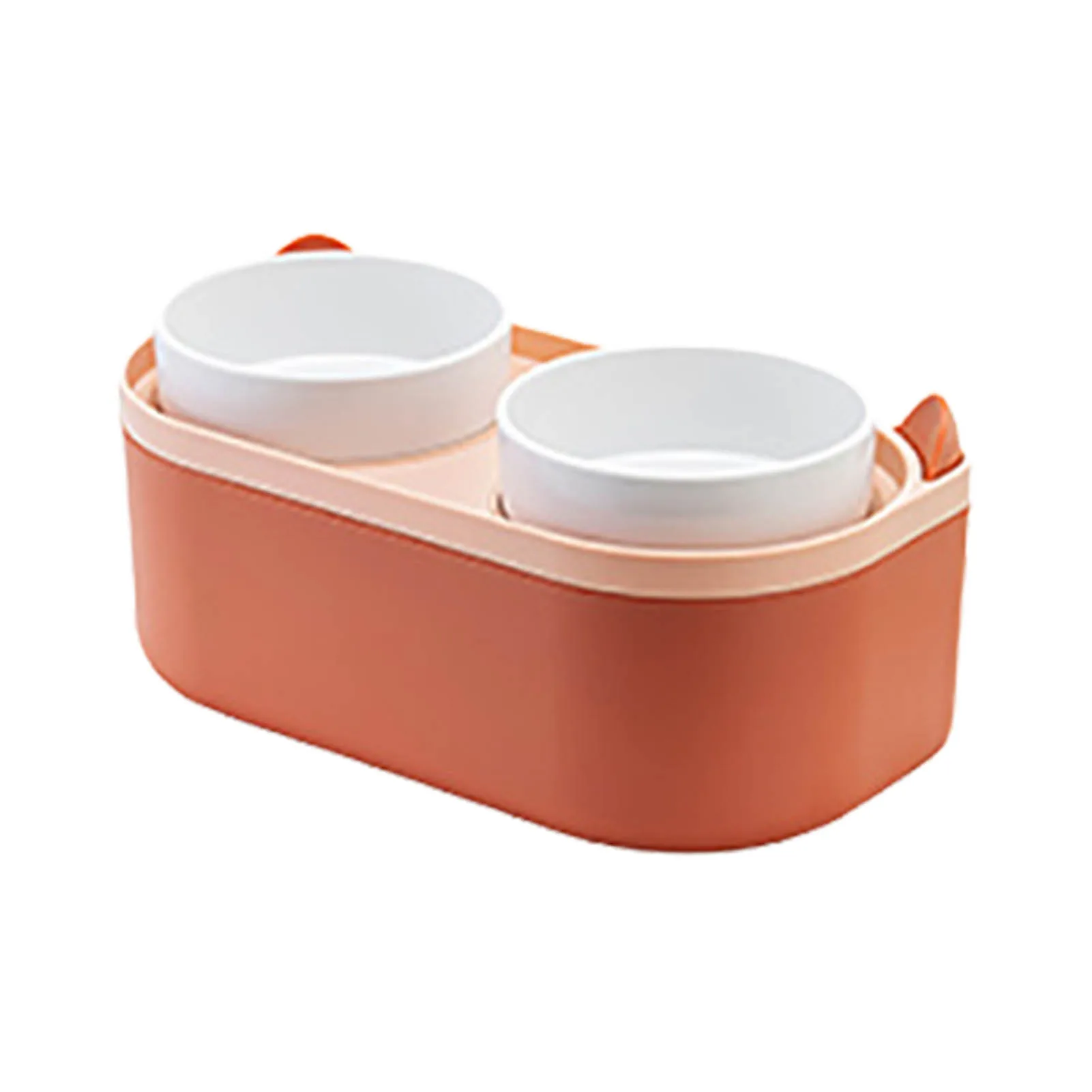 

Double Pet Feeding Bowls Double Pet Food Water Bowls Elevated Pet Feeder Bowl With Drawer Design Convenient To Use Practical Pet