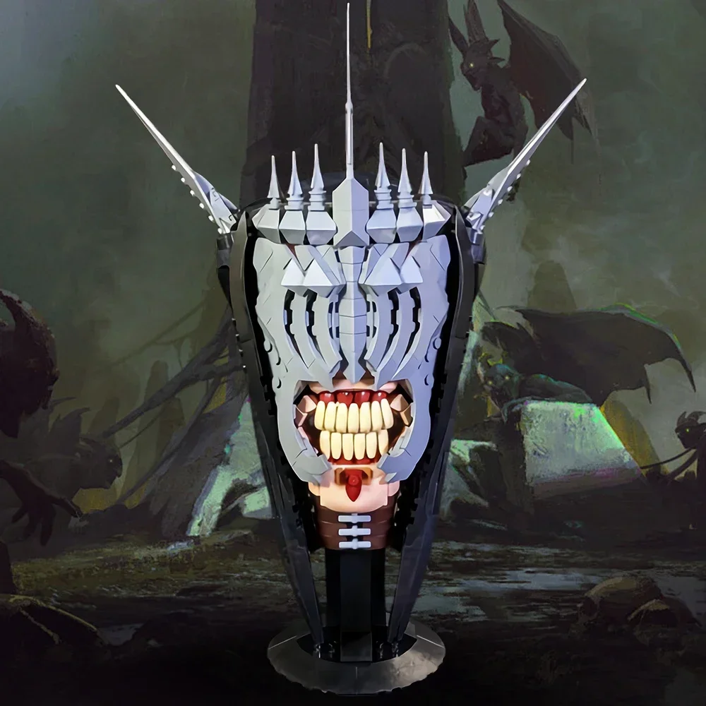 Gobrick MOC кольца рот Саурона модели кирпичей фигурки из фильма капитан черного