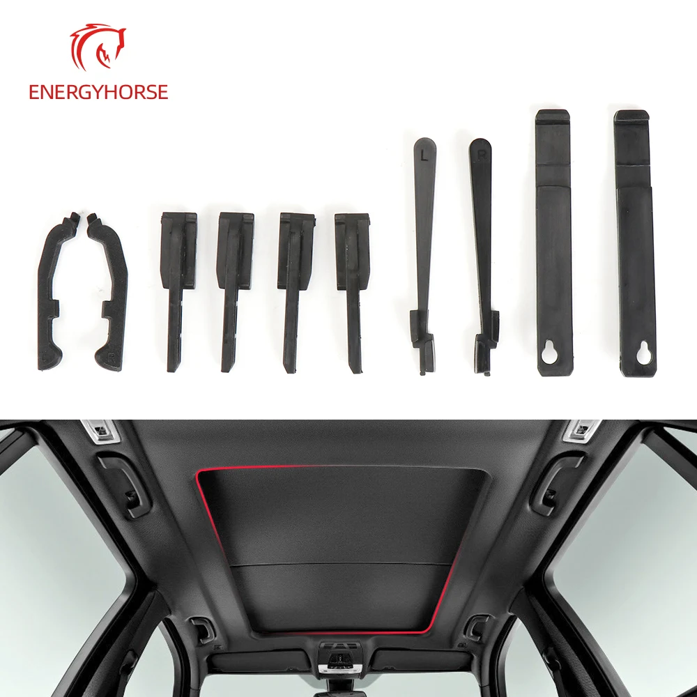 

For E70 F15 New Black Car Sunroof Sun Visor Repair Kit Sunroof Curtain Fixing Buckle Replacement For X5 2007-2019 54107198762