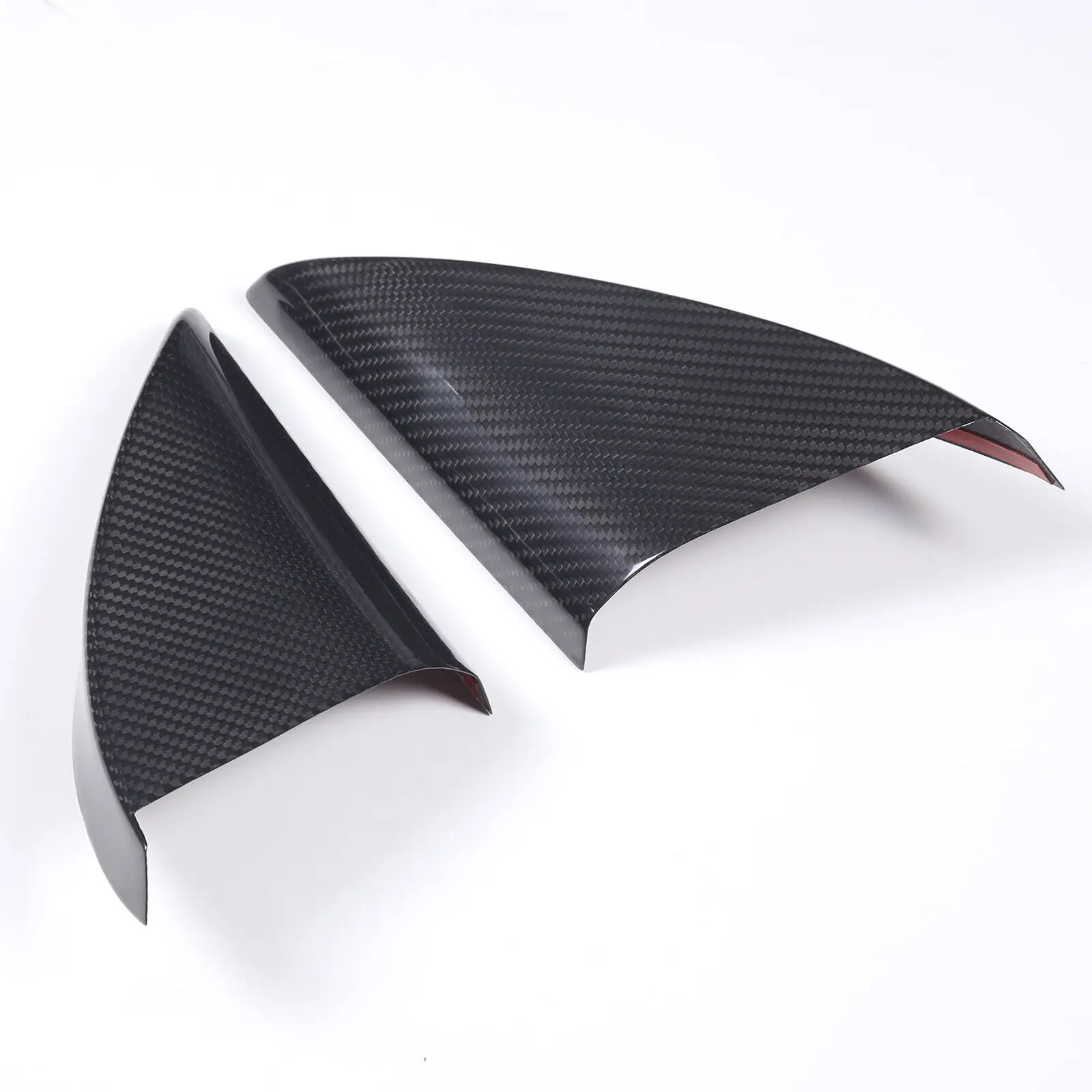 Сухая внутренняя дверь автомобиля из углеродного волокна треугольная накладка