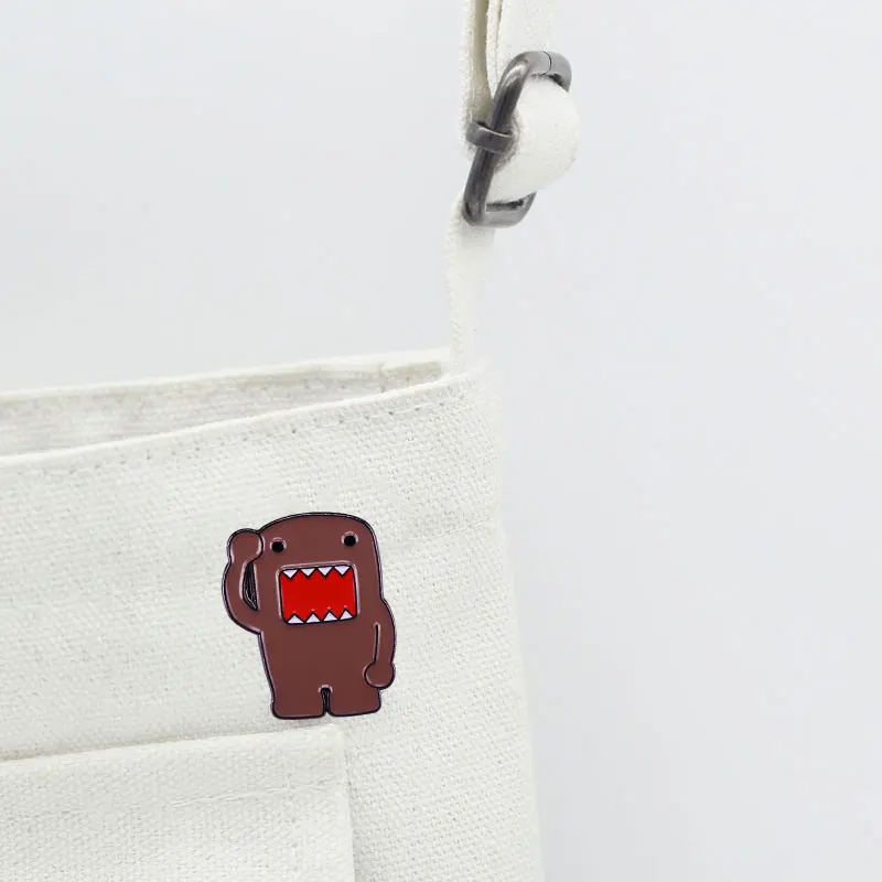 Милый мультяшный талисман Домо-кун эмалированная шпилька Domo Kun аксессуары