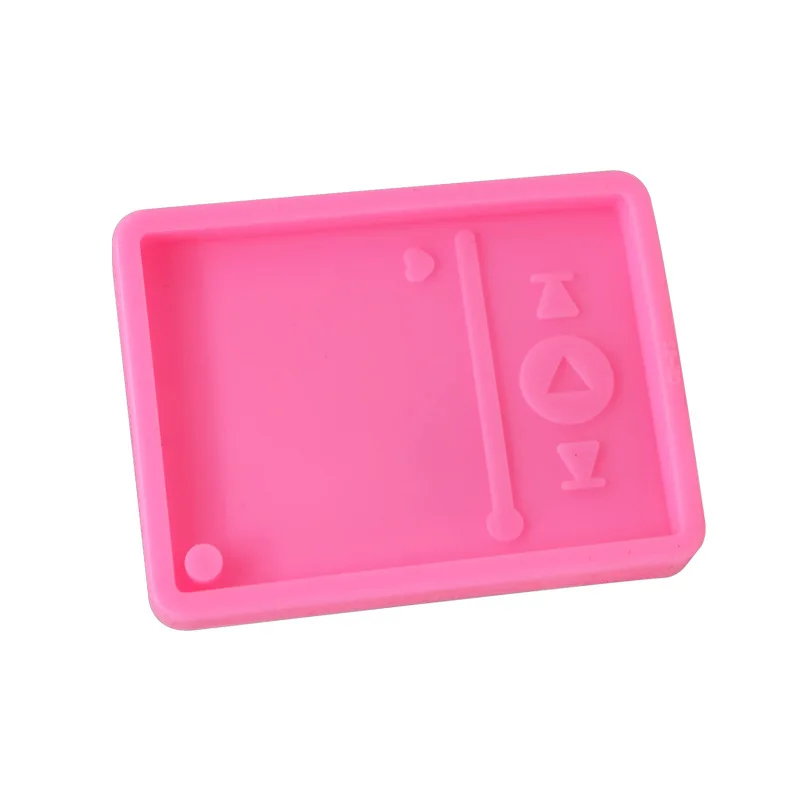 Акция! Глянцевая смола медиаплеер форма эпоксидное ремесло брелок силиконовые