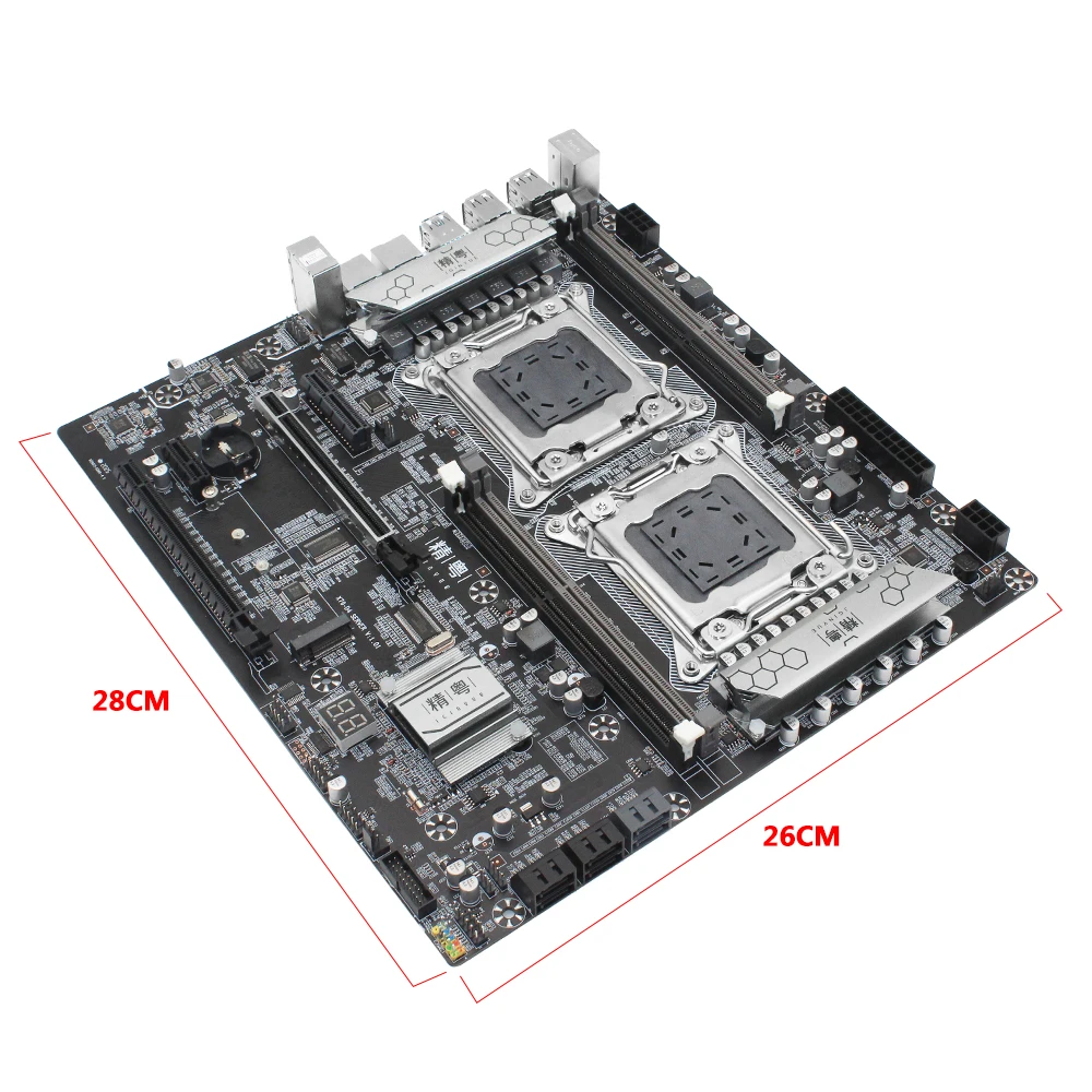 JGINYUE X79 материнская плата с двойным процессором LGA 2011 комплект 2 шт. Xeon E5 2640