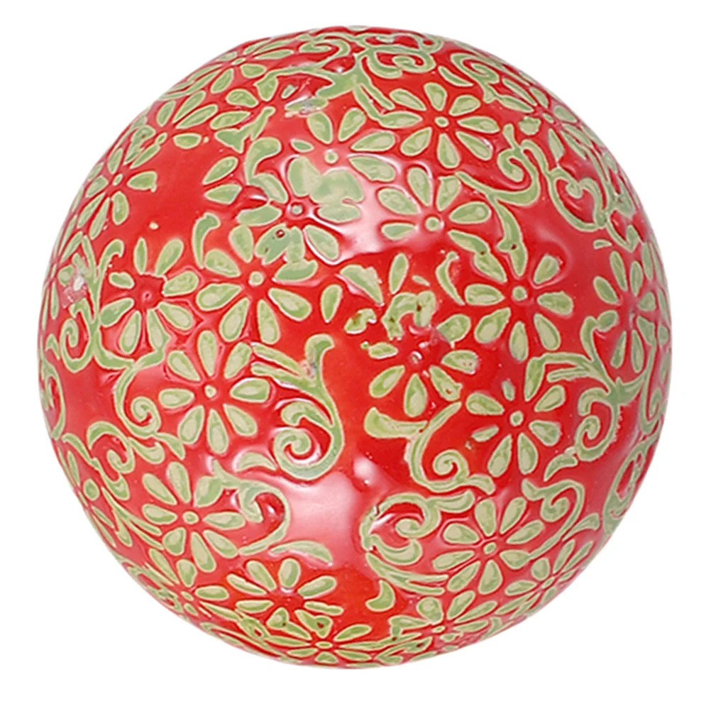 

Porcelain Orbs Decorative Balls Floating Ceramic Orbs Spheres Centerpiece Balls 10cm for Bowl Vase Basket Dish Tank Gold