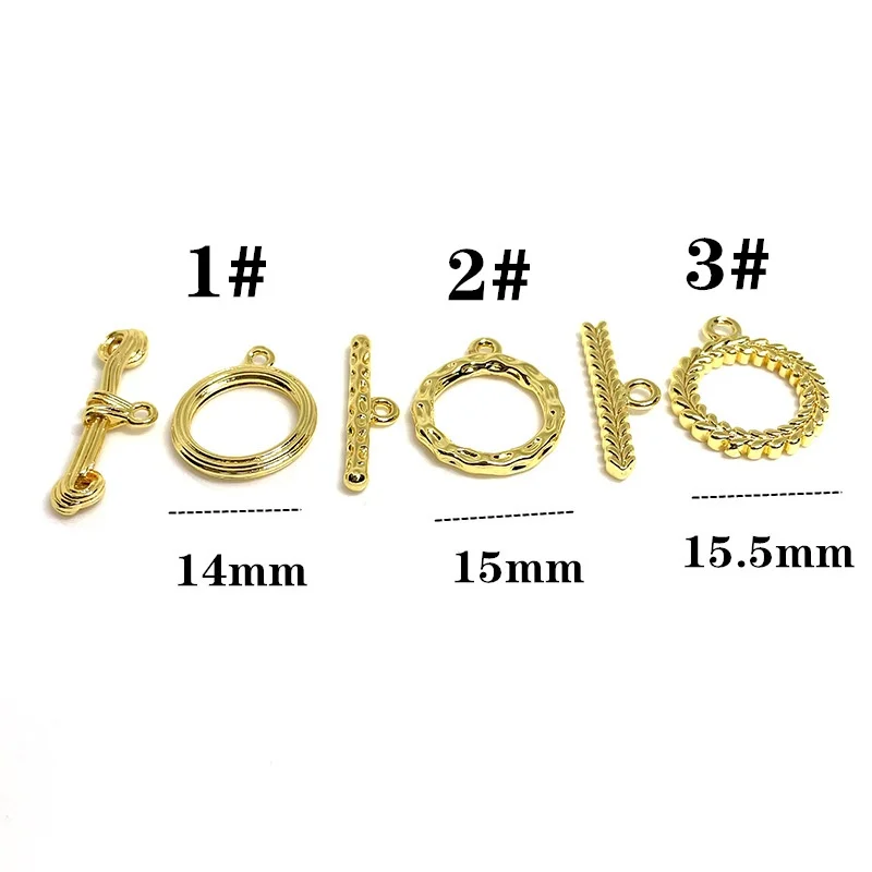 

10 комплектов, 18k Позолоченные цветные украшения, окантовка, соединение с пряжкой, сделай сам, ручная работа, женское ожерелье, ювелирные изде...