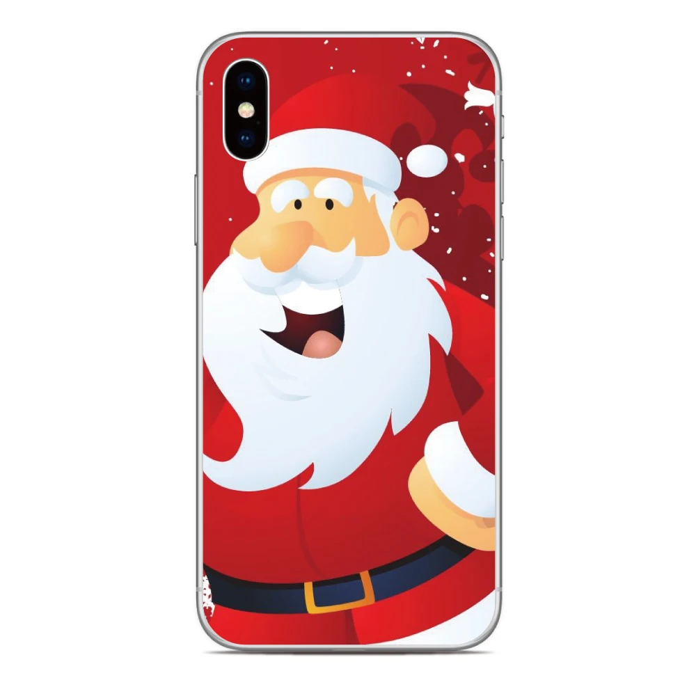 Рождественская задняя крышка для Sony Xperia 1 5 10 II III IV V 2023 XZ5 XZ4 XZ3 XZ2 XA2 Plus XA3 Ultra L4 L3 L2 E5 Z5