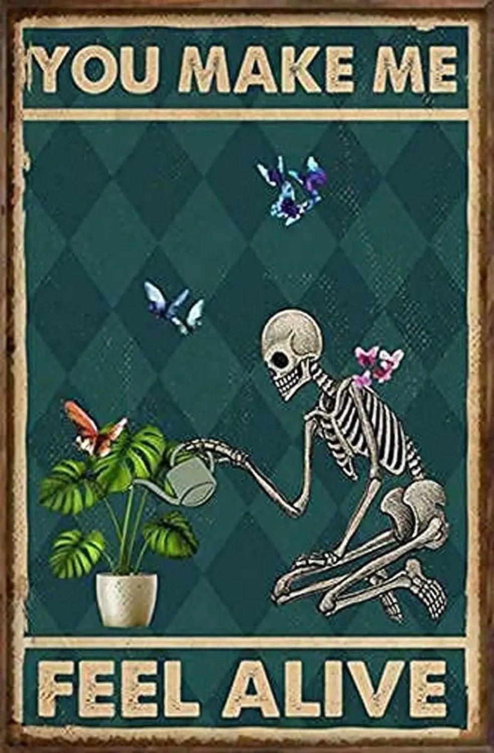 

Ретро винтажное искусство, ощущение живой, настенный Декор для дома, гаража, бара, мужская пещера, 12x1 8/30x46 см