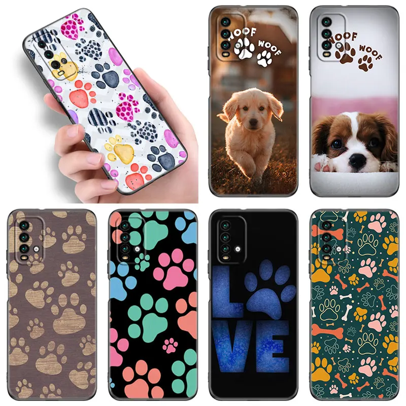 Best Friends Dog Paw Phone Case For Xiaomi Redmi K40 K50 Gaming Note 5 6 K20 Pro 7A 8A 9A 9C 9i 9T 10A 10C A1 Plus S2 Soft Cover
