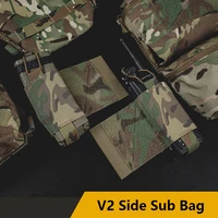 v2 side sub bag multi function velcro tactical expansion combination tool bag field accessories bag portable storage bag