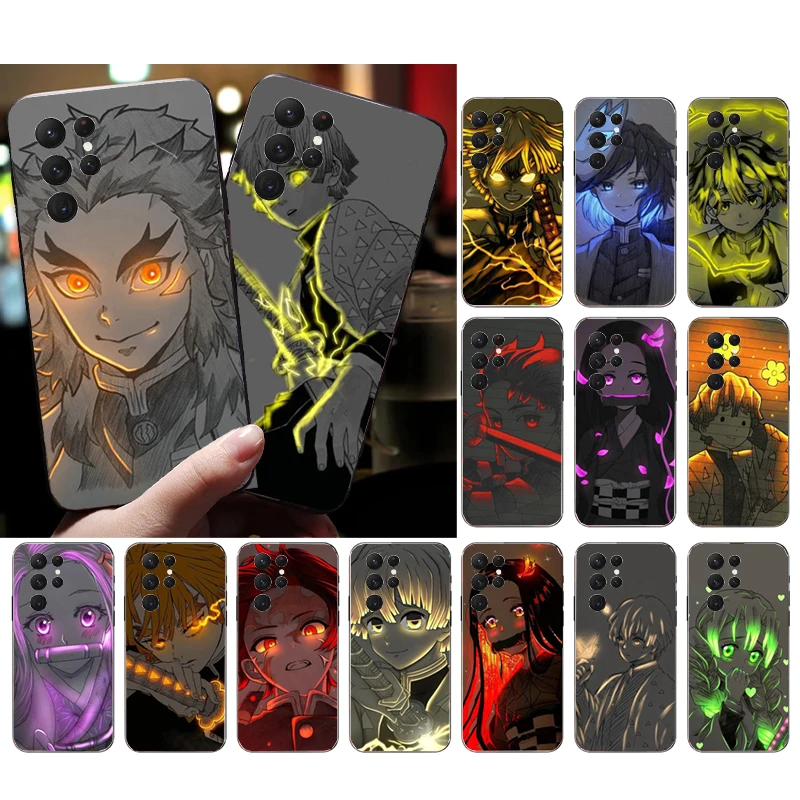 

Anime Demon Slayer Phone Case for Samsung Galaxy S23 S22 S21 S20 Ultra S20 S22 S21 S10E S20FE Note 10Plus Note20 Ultra