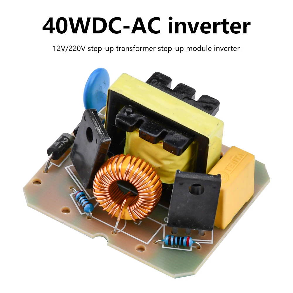 

12V To 220V Step UP Power Module 40W DC-AC Boost Inverter Module Dual Channel Inverse Converter Booster Module Power Regulator