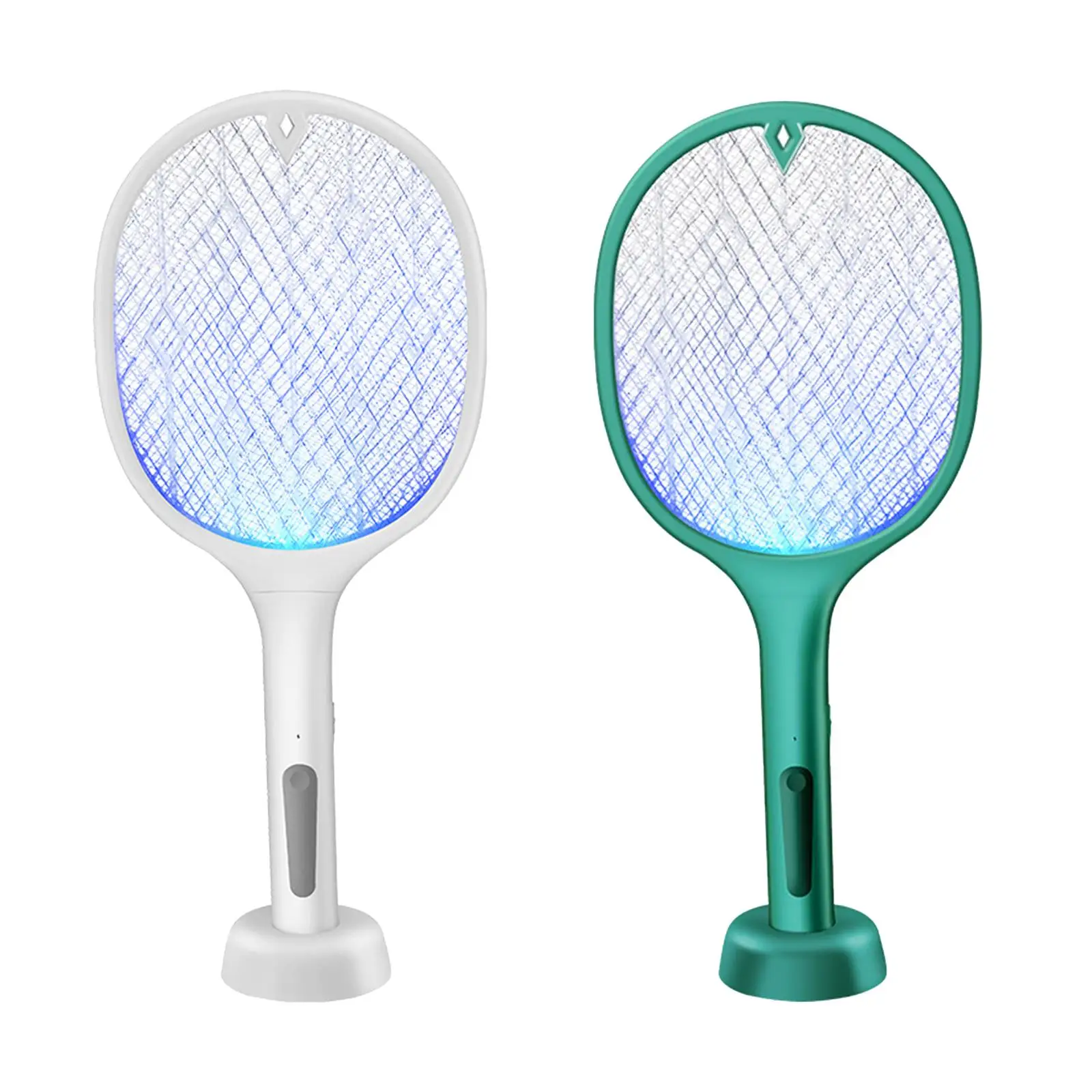 

Fly Swatter Rechargeable and Mosquito Lights with 3 Layer Safety Mesh Bug Zapper Racket for Camping Home Backyard Summer Outdoor