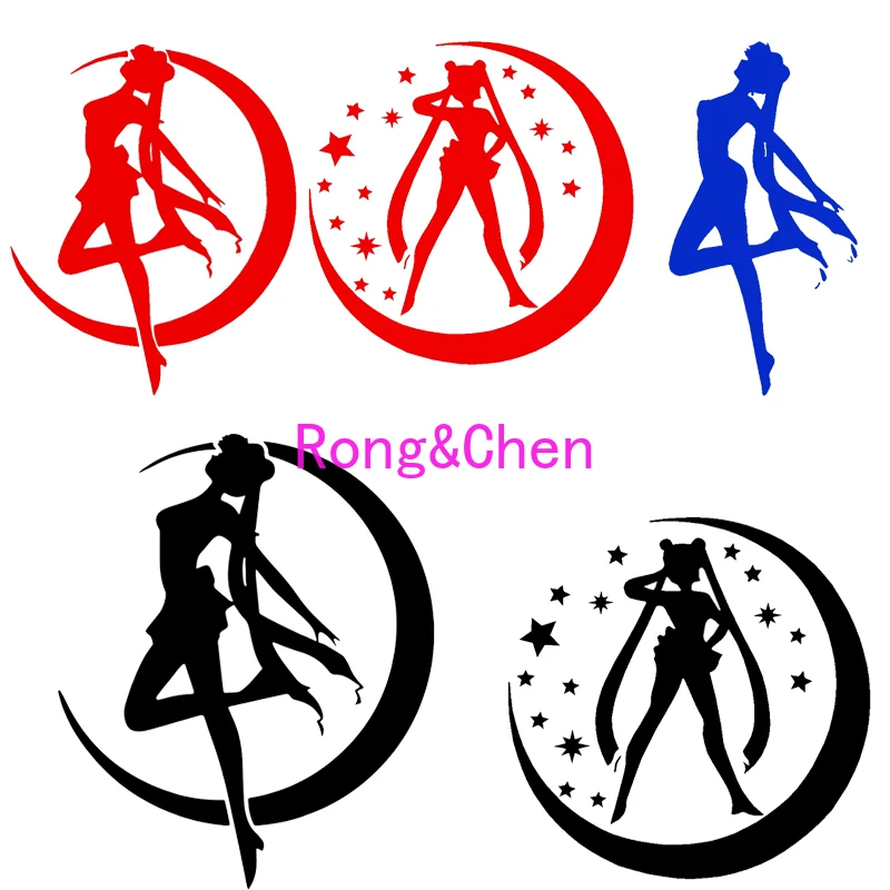 

Rongchen Trading Car Sticker Beautiful Tsukino Beauty Lovely Cartoon Creative Windshield Auto Tuning Styling PVC Boutique