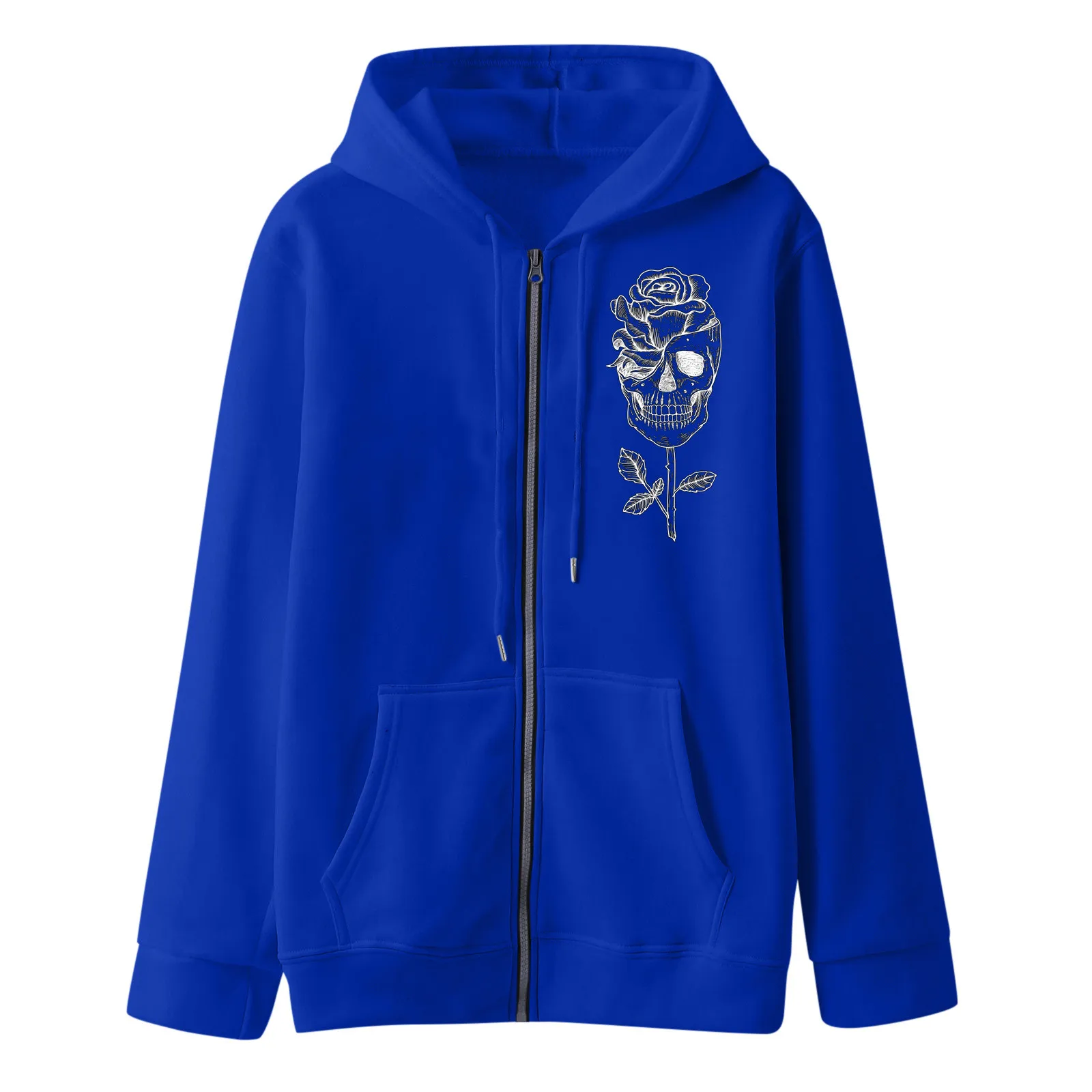 

Womens Sweatshirt Pack Women Gothic Print Hoodie With Drawstring Zip Up Pocket Long Sleeve Coat Crazy Football Lady Sweatshirt