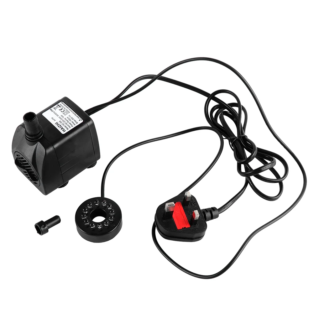 

Погружной насос для аквариума 15 Вт, циркуляционный мини-насос для аквариума с 12 Светодиодный светильник и вилкой Стандарта Великобритании (...