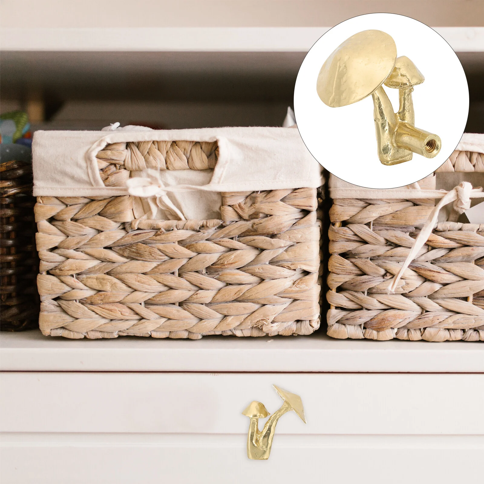 

Round Handle Brass Knob Decor Household Vanity Drawer Furniture Pull Wardrobe Exquisite Delicate Pulls