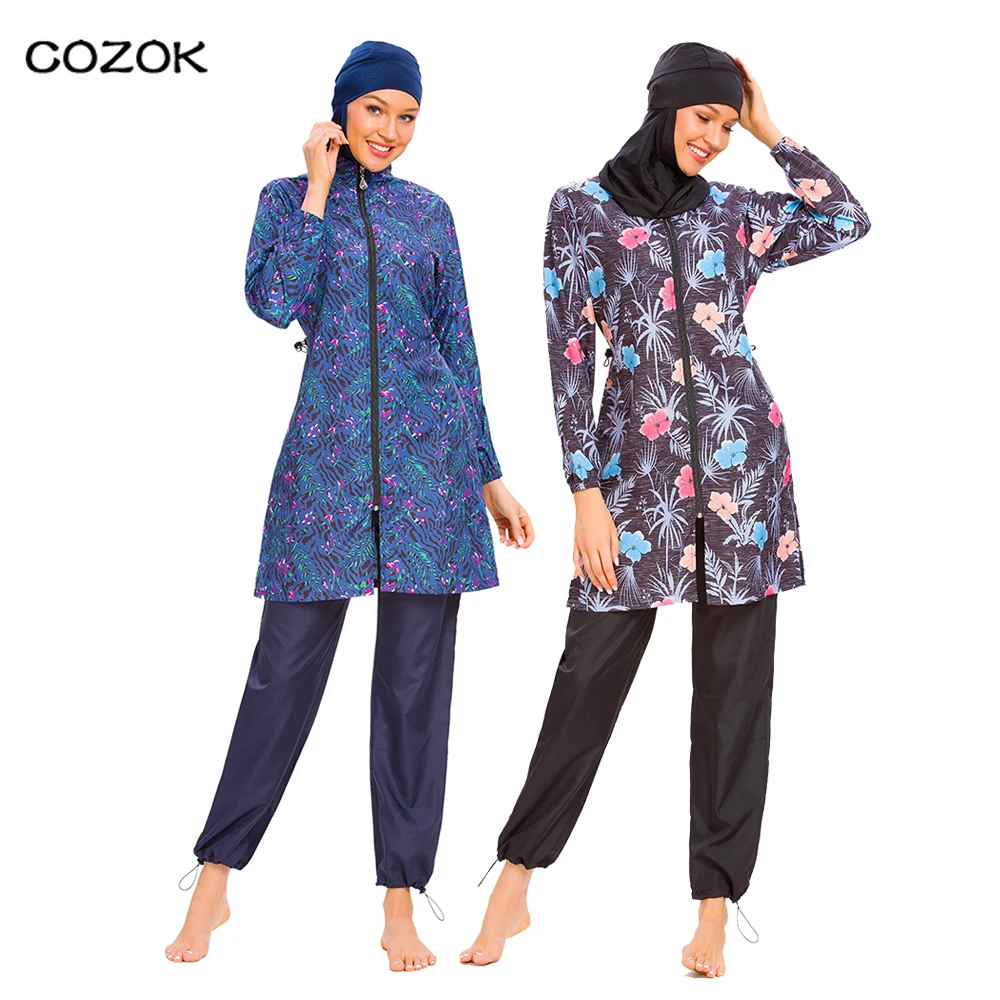 

Женский купальник с длинным рукавом, в мусульманском стиле