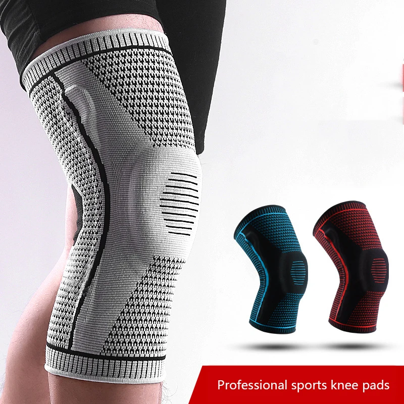 

Nylon Knitted Knee Protector Silicone Knee Pads Compression Sleeve Knee Brace