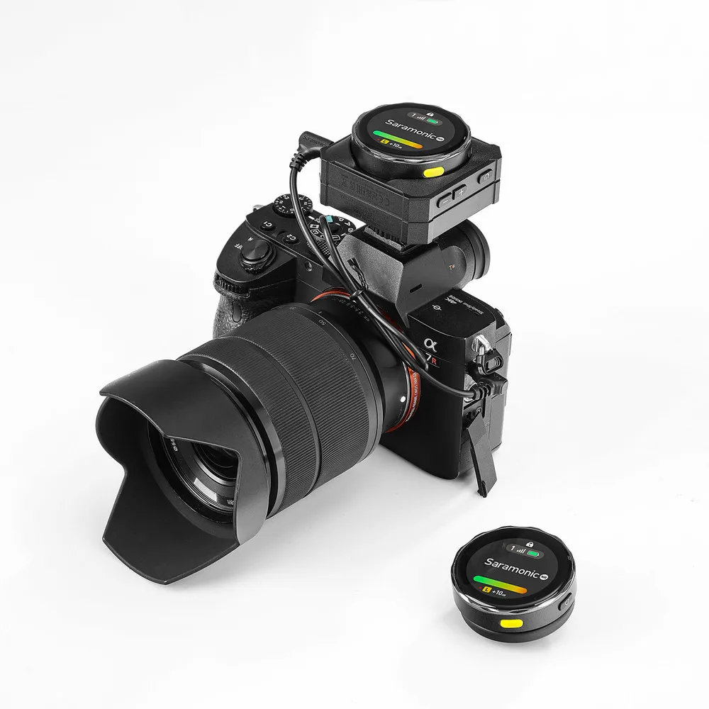 Беспроводной смарт-микрофон Saramonic BlinkMe B2 2 4 ГГц с сенсорным экраном настраиваемый