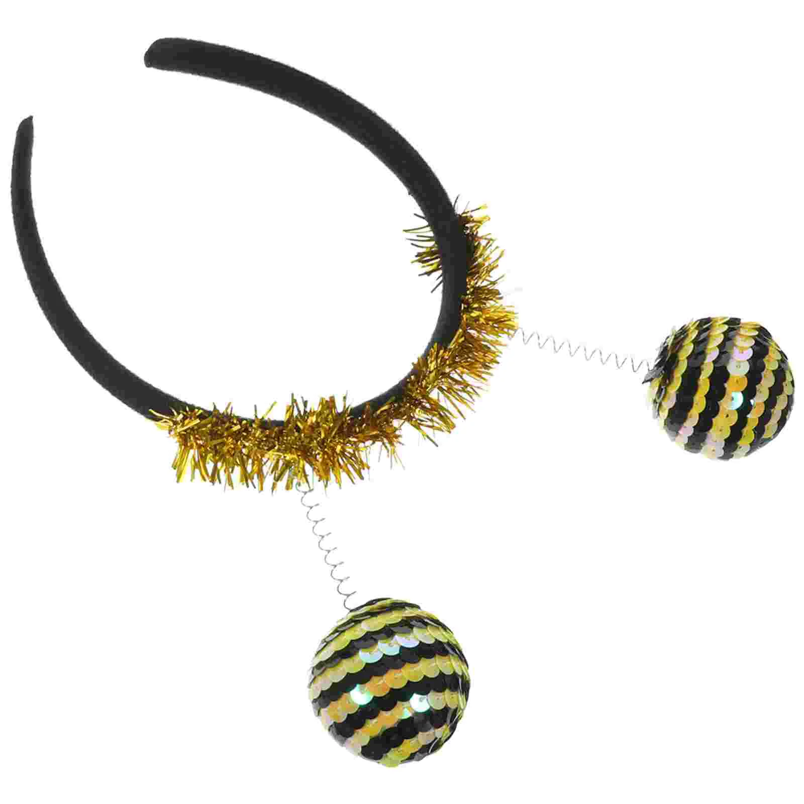 

Sequin Three-dimensional Headband Holiday Headbands Halloween Hair Gems Women Boppers Adult Foam Ball Headwear Adults Miss