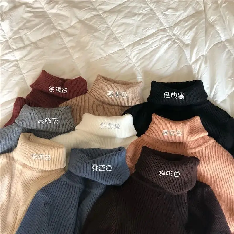 

Women Sweaters Autumn Winter Tops Korean Slim Women Pullover Knitted Sweater Jumper Soft Warm Pull Femme Knitted Pullovers